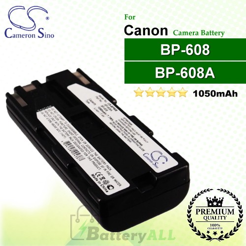 CS-BP608 For Canon Camera Battery Model BP-608 / BP-608A