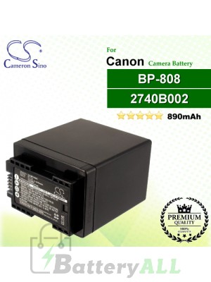 CS-BP808 For Canon Camera Battery Model 2740B002 / BP-808