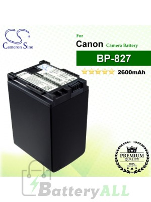 CS-BP827 For Canon Camera Battery Model BP-820 / BP-827