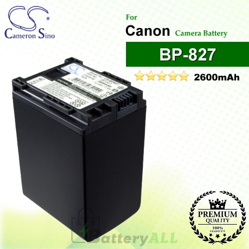 CS-BP827 For Canon Camera Battery Model BP-820 / BP-827