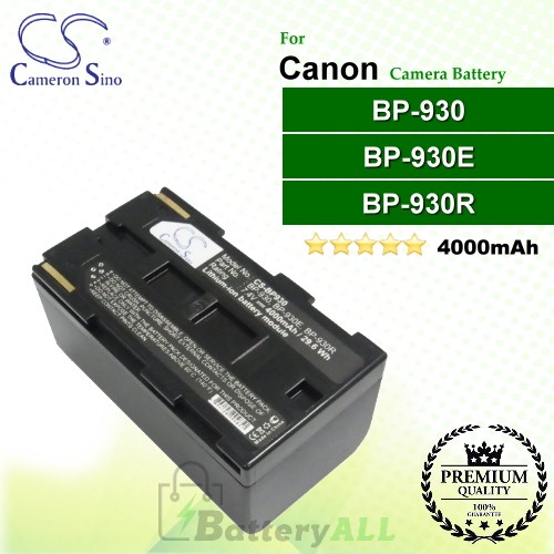 CS-BP930 For Canon Camera Battery Model BP-930 / BP-930E / BP-930R
