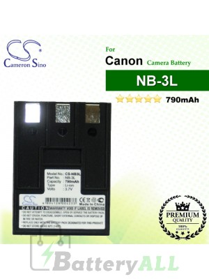 CS-NB3L For Canon Camera Battery Model NB-3L