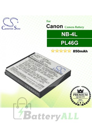 CS-NB4L For Canon Camera Battery Model NB-4L / PL46G