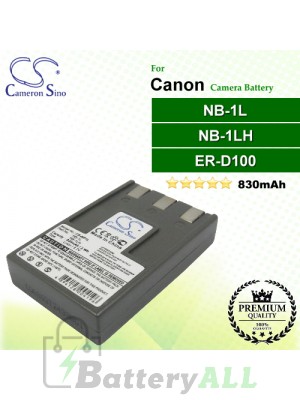 CS-NP1L For Canon Camera Battery Model ER-D100 / NB-1L / NB-1LH