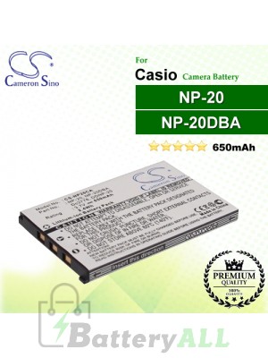 CS-NP20CA For Casio Camera Battery Model NP-20 / NP-20DBA