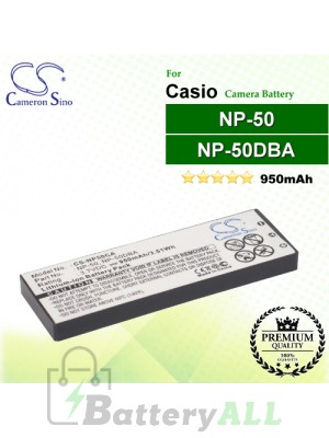 CS-NP50CA For Casio Camera Battery Model NP-50 / NP-50DBA