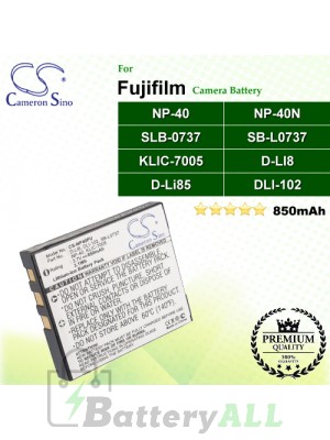 CS-NP40FU For Fujifilm Camera Battery Model NP-40 / NP-40N