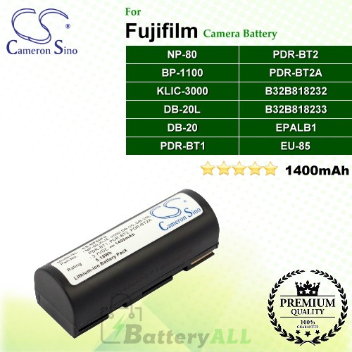 CS-NP80FU For Fujifilm Camera Battery Model NP-80