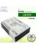 CS-KLB070MX For Kodak Camera Battery Model LB-070