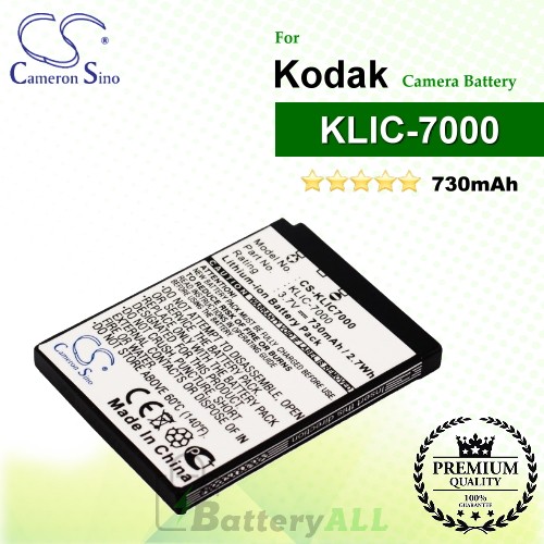 CS-KLIC7000 For Kodak Camera Battery Model KLIC-7000