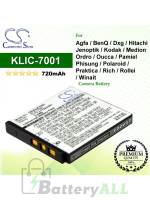 CS-KLIC7001 For Kodak Camera Battery Model KLIC-7001