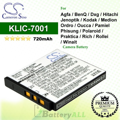 CS-KLIC7001 For Kodak Camera Battery Model KLIC-7001