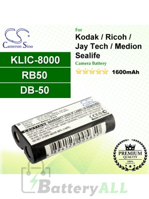 CS-KLIC8000 For Kodak Camera Battery Model KLIC-8000 / RB50