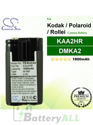 CS-KLICA2 For Kodak Camera Battery Model B-9576 / DMKA2 / KAA2HR