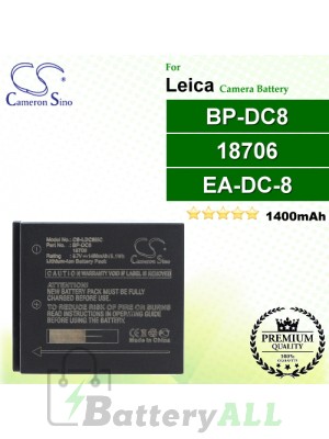 CS-LDC8MC For Leica Camera Battery Model 18706 / BP-DC8 / EA-DC-8
