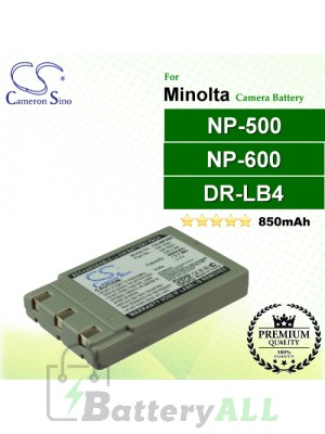 CS-NP500 For Minolta Camera Battery Model NP-500 / NP-600