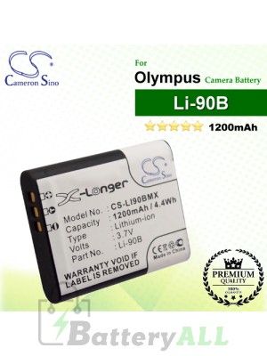 CS-LI90BMX For Olympus Camera Battery Model Li-90B / LI-92B