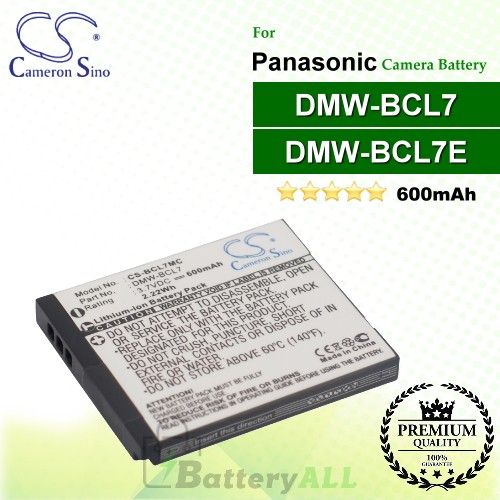 CS-BCL7MC For Panasonic Camera Battery Model DMW-BCL7 / DMW-BCL7E