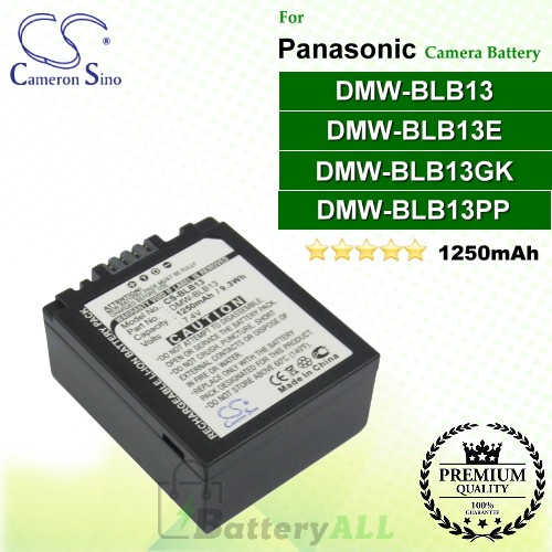 CS-BLB13 For Panasonic Camera Battery Model DMW-BLB13 / DMW-BLB13E / DMW-BLB13GK / DMW-BLB13PP