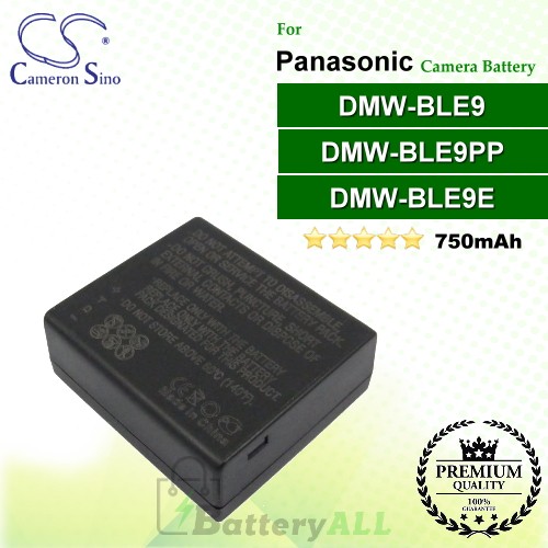 CS-BLE9MC For Panasonic Camera Battery Model DMW-BLE9 / DMW-BLE9E / DMW-BLE9PP
