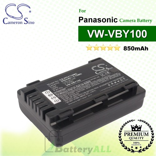 CS-HCV110MC For Panasonic Camera Battery Model VW-VBY100