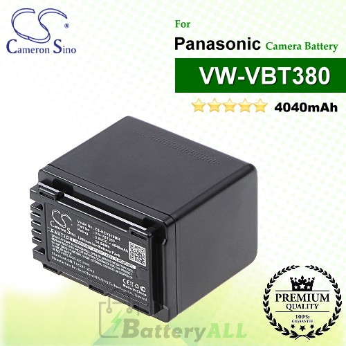 CS-HCV310MH For Panasonic Camera Battery Model VW-VBT380