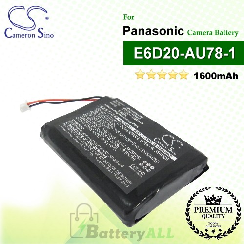 CS-PAB001MC For Panasonic Camera Battery Model E6D20-AU78-1