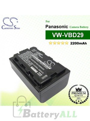 CS-VBD29MC For Panasonic Camera Battery Model VW-VBD29