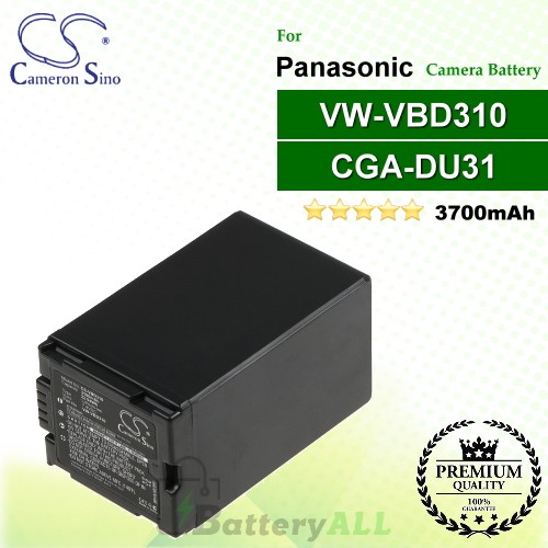 CS-VBD310 For Panasonic Camera Battery Model CGA-DU31 / VW-VBD310