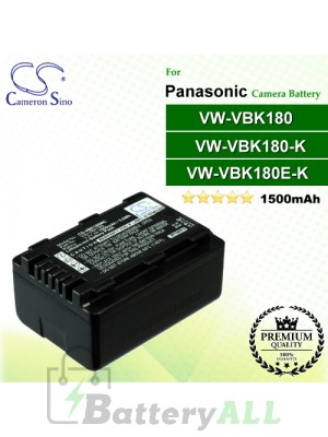 CS-VBK180MC For Panasonic Camera Battery Model VW-VBK180 / VW-VBK180E-K / VW-VBK180-K