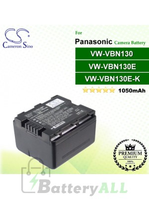 CS-VBN130MC For Panasonic Camera Battery Model VW-VBN130 / VW-VBN130E / VW-VBN130E-K