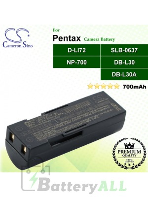 CS-NP700 For Pentax Camera Battery Model D-LI72