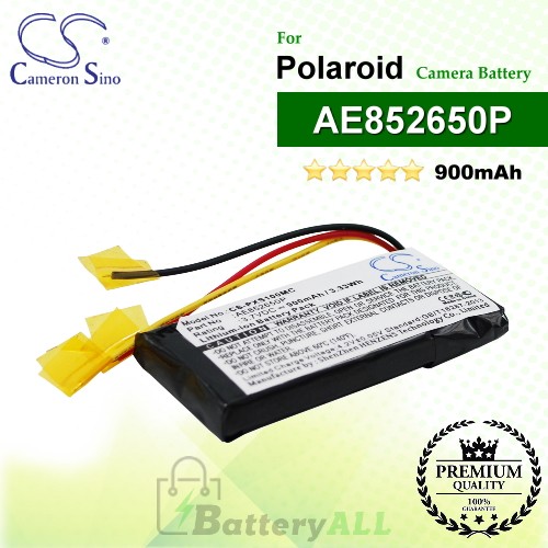 CS-PXS100MC For Polaroid Camera Battery Model AE852650P