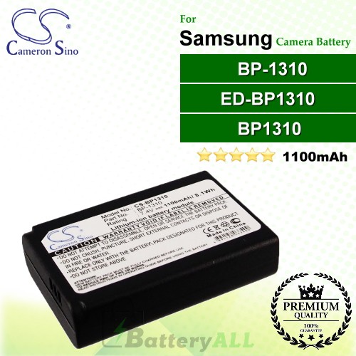 CS-BP1310 For Samsung Camera Battery Model BP1310 / BP-1310 / ED-BP1310