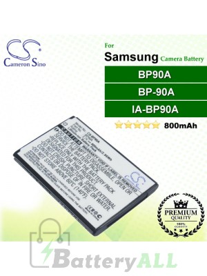 CS-BP90A For Samsung Camera Battery Model BP90A / BP-90A / IA-BP90A