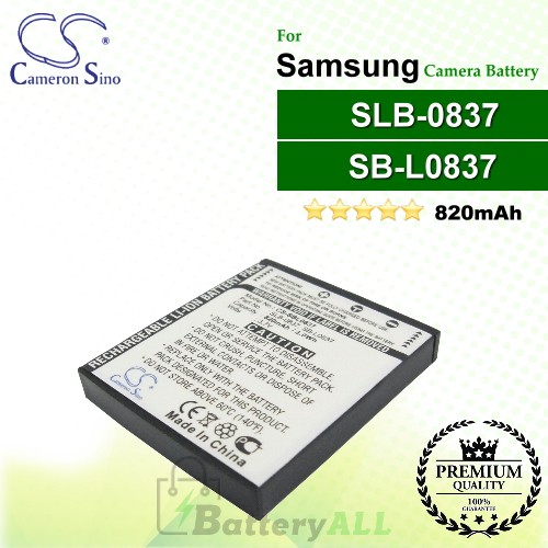 CS-SBL0837 For Samsung Camera Battery Model SB-L0837 / SLB-0837