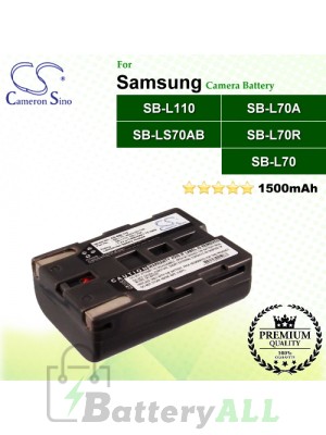 CS-SBL110 For Samsung Camera Battery Model SB-L110 / SB-L70 / SB-L70A / SB-L70R / SB-LS70AB