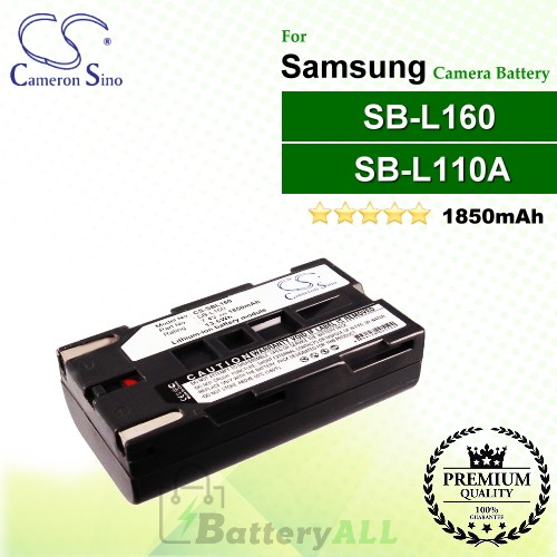 CS-SBL160 For Samsung Camera Battery Model SB-L110A / SB-L160 / SB-L320