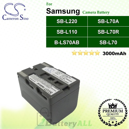 CS-SBL220 For Samsung Camera Battery Model SB-L110 / SB-L220 / SB-L70 / SB-L70A / SB-L70R / SB-LS70AB