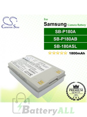 CS-SBP180A For Samsung Camera Battery Model SB-180ASL / SB-P180A / SB-P180AB