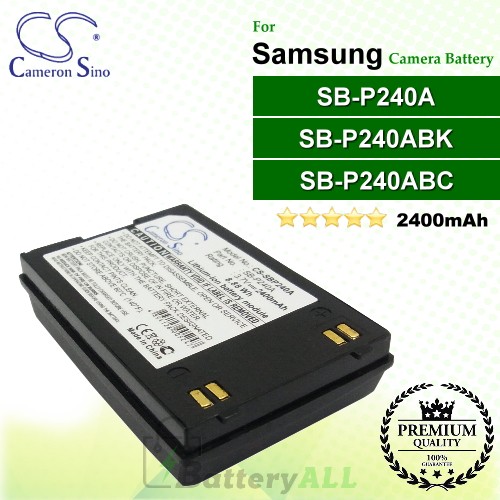 CS-SBP240A For Samsung Camera Battery Model SB-P240A / SB-P240ABC / SB-P240ABK