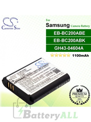 CS-SMC200MC For Samsung Camera Battery Model EB-BC200ABE / EB-BC200ABK / GH43-04604A