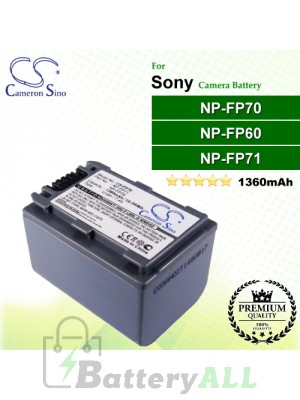 CS-FP70 For Sony Camera Battery Model NP-FP60 / NP-FP70 / NP-FP71