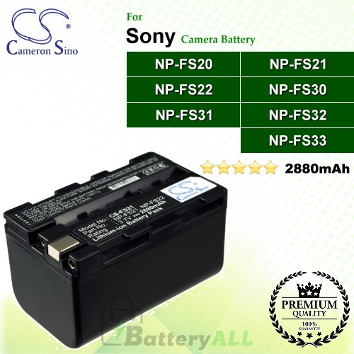 CS-FS21 For Sony Camera Battery Model NP-FS20 / NP-FS21 / NP-FS22