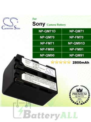 CS-QM71D For Sony Camera Battery Model NP-QM71D