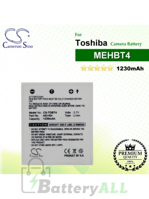CS-TOBT4 For Toshiba Camera Battery Model MEHBT4