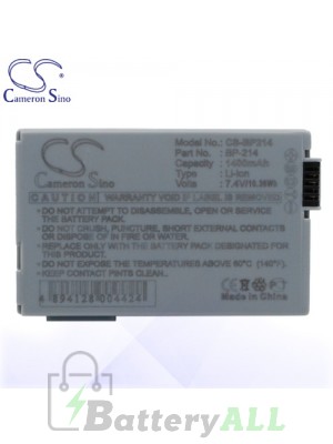 CS Battery for Canon BP-214 / Canon DC50 Battery 1400mah CA-BP214