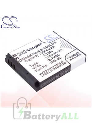 CS Battery for Canon PowerShot SX170 IS / SX500 IS Battery 1000mah CA-NB6LMX