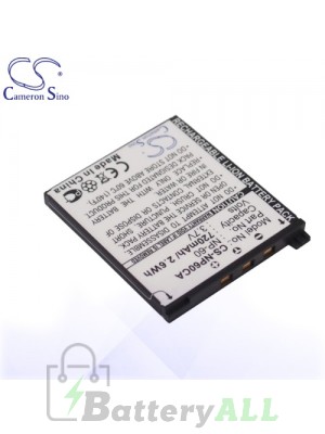 CS Battery for Casio Exilim EX-FS10GY / EX-FS10RD / EX-S12 Battery 720mah CA-NP60CA