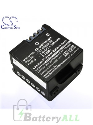 CS Battery for Garmin 361-00080-00 / 010-12256-01 Battery 980mah CA-GMV100MX